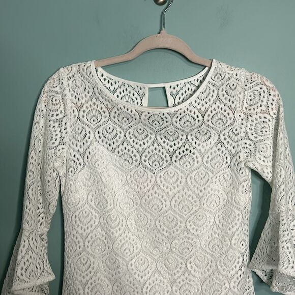 NEW LILLY PULITZER FONTAINE RESORT WHITE FLOWING LEAF DRESS - Picture 4 of 9